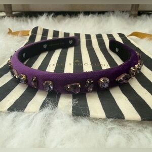 Lele Sadoughi Mixed Crystal Velvet Headband - Birthstone Collection